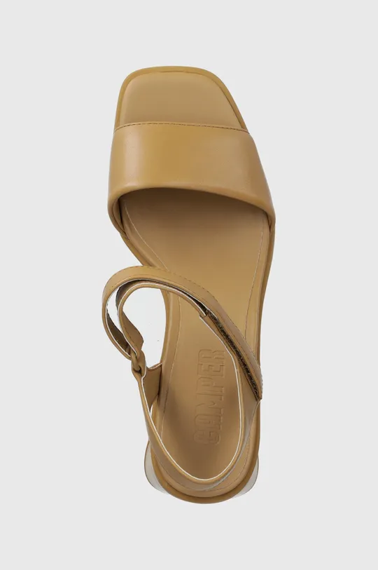 brązowy Camper sandały skórzane Kiara Sandal