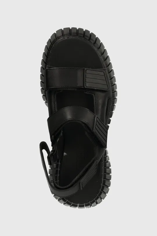 czarny Camper sandały skórzane BCN