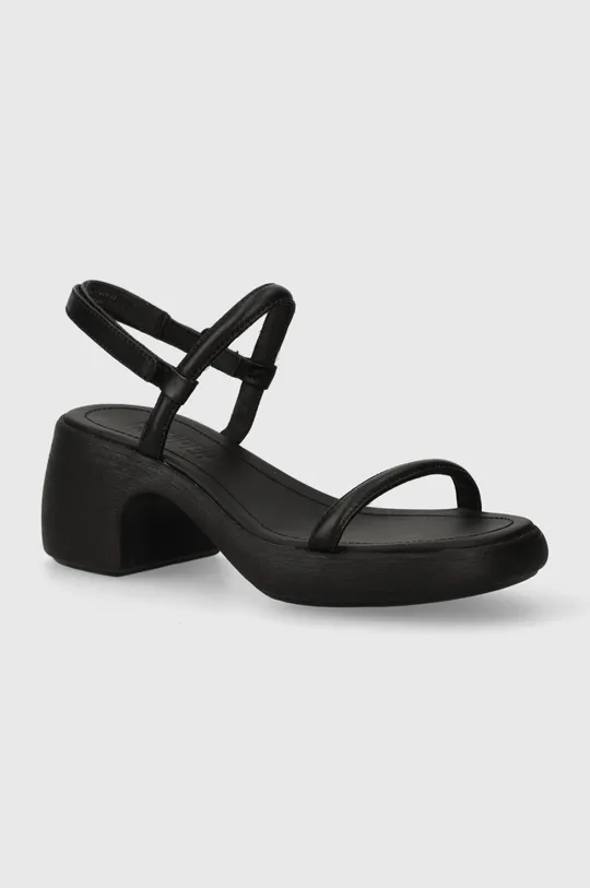 чорний Шкіряні сандалі Camper Thelma Sandal Жіночий