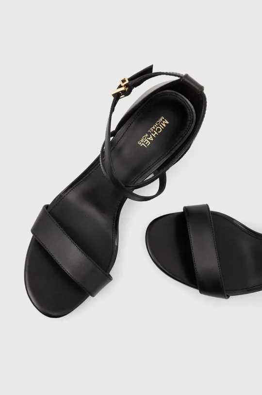 čierna Kožené sandále MICHAEL Michael Kors Sophie