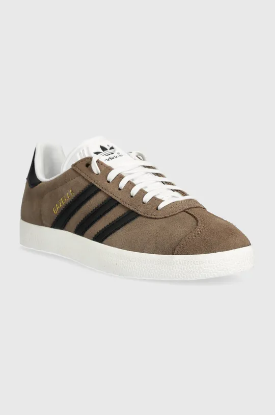 Semišové tenisky adidas Originals Gazelle hnedá