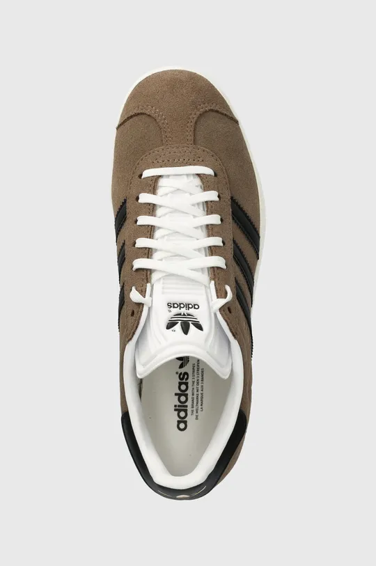 καφέ Σουέτ αθλητικά παπούτσια adidas Originals Gazelle