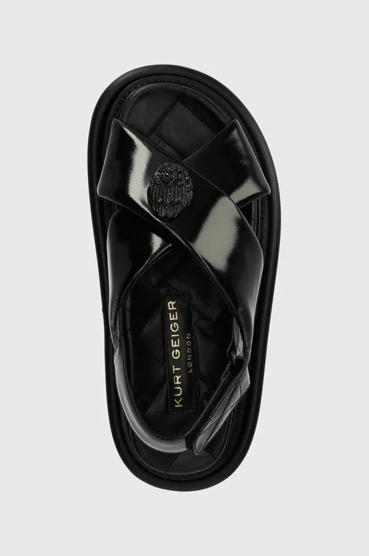 чёрный Кожаные сандалии Kurt Geiger London Orson Cross Strap Sandal
