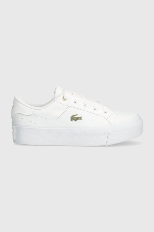 fehér Lacoste sportcipő Ziane Platform Logo Leather Női