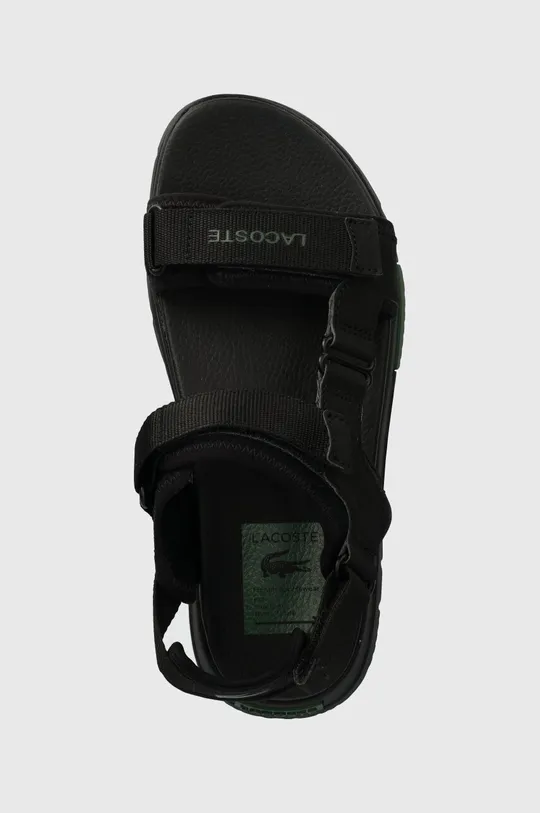 fekete Lacoste szandál Suruga Premium Textile Sandals