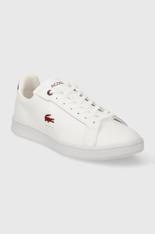 Δερμάτινα αθλητικά παπούτσια Lacoste Carnaby Pro Leather λευκό