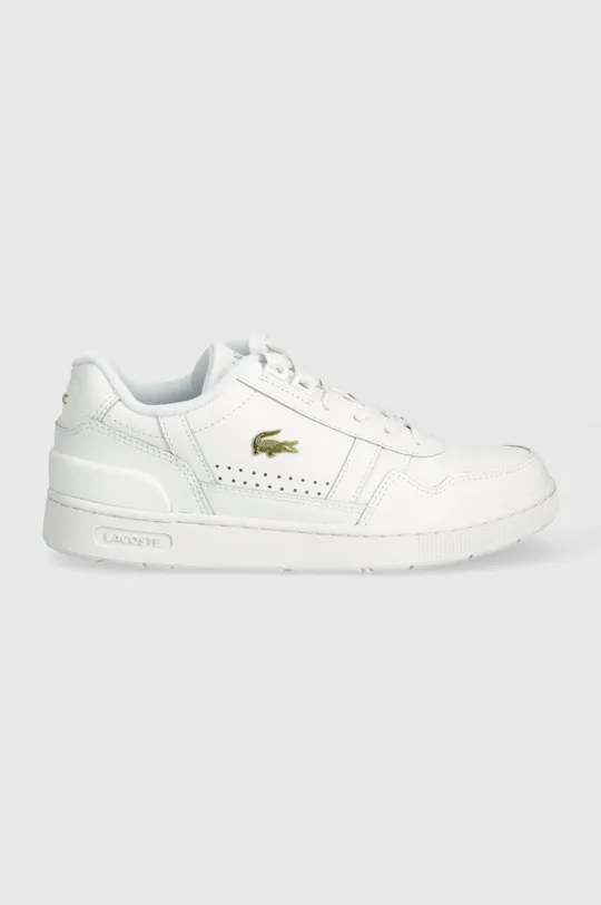 Шкіряні кросівки Lacoste T-Clip Leather білий
