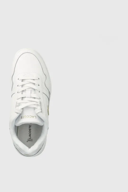 λευκό Δερμάτινα αθλητικά παπούτσια Lacoste T-Clip Leather