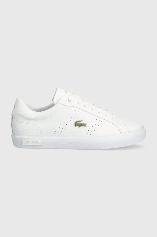 biały Lacoste sneakersy skórzane Powercourt 2.0 Leather Damski