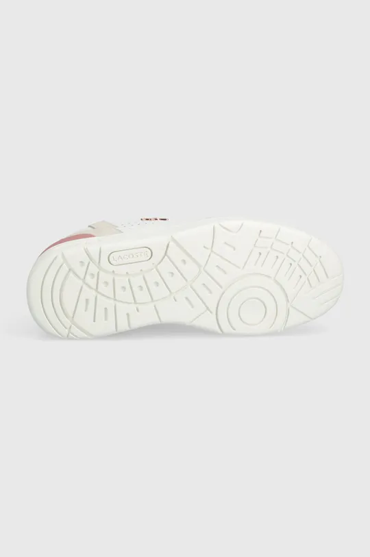 Δερμάτινα αθλητικά παπούτσια Lacoste T-Clip Contrasted Collar Leather Snea Γυναικεία