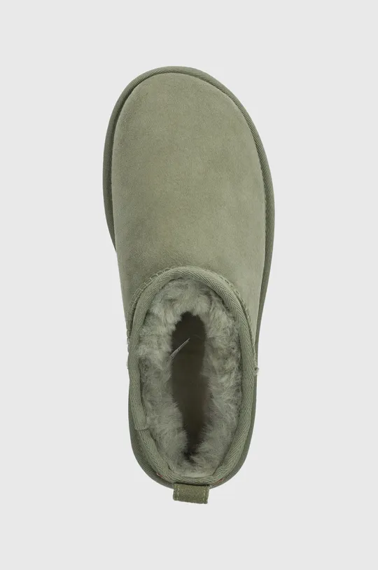 zelena Čizme za snijeg od brušene kože UGG Classic Ultra Mini