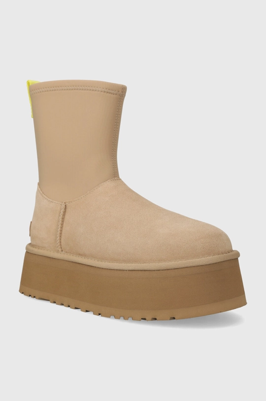 Зимние сапоги UGG Classic Dipper бежевый