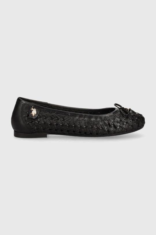 U.S. Polo Assn. balerrine in pelle JULIA nero