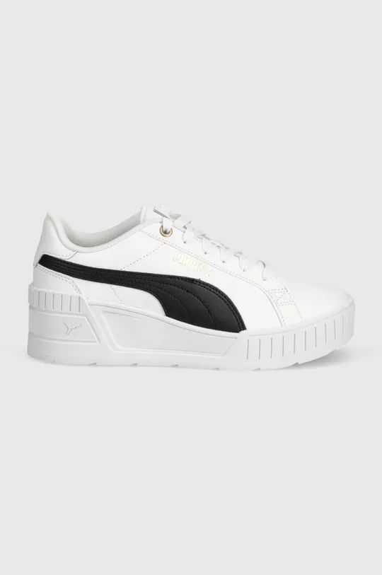 Δερμάτινα αθλητικά παπούτσια Puma Karmen Wedge λευκό
