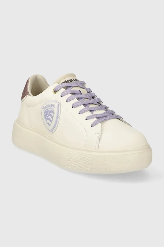 Blauer sneakers in pelle VENUS bianco