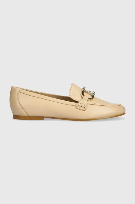 beige Guess mocassini in pelle ISAAC Donna