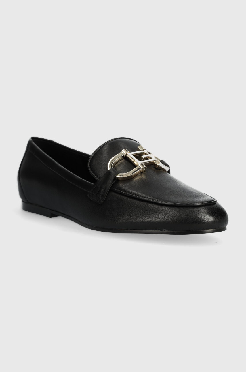 GUESS Damen Isaac Slipper – Klassischer Slip-On Loafer Mit Metallischen Details