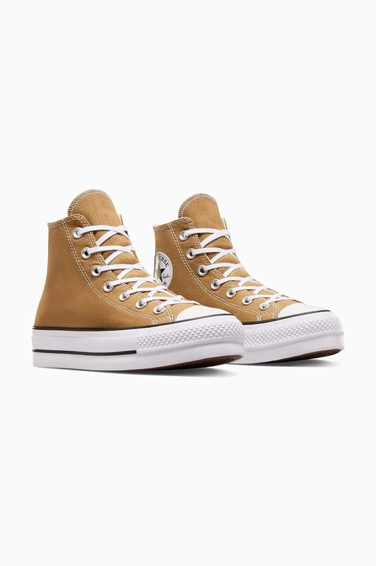 Πάνινα παπούτσια Converse Chuck Taylor All Star Lift μπεζ