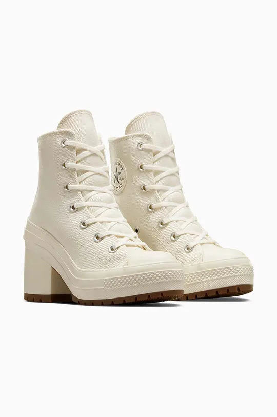 Πάνινα παπούτσια Converse Chuck 70 De Luxe Heel λευκό