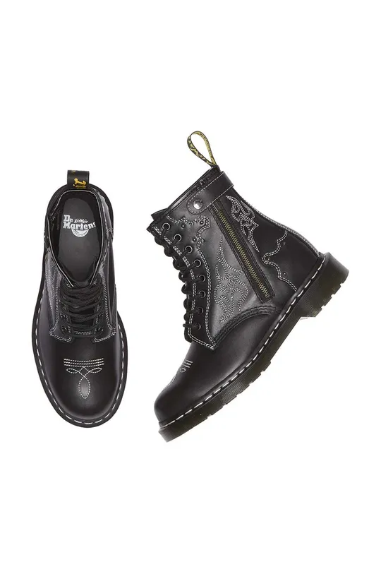 Dr. Martens leather biker boots 1460 Gothic Americana