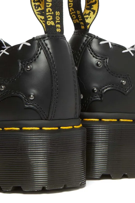 black Dr. Martens leather shoes Ramsey Quad 3i