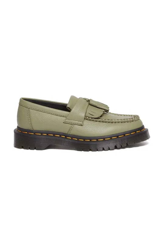green Dr. Martens leather loafers Adrian Women’s