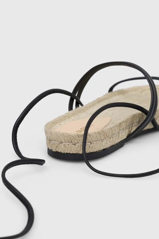 čierna Kožené sandále Alohas Rayna