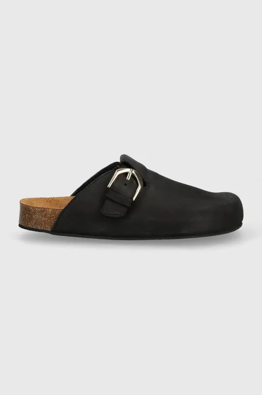 Nubukové papuče Alohas Travis čierna