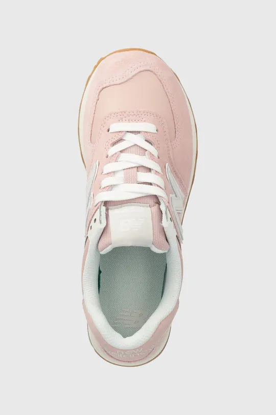 różowy New Balance sneakersy 574