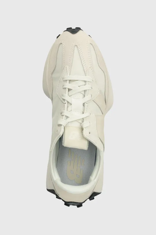 beige New Balance sneakers 327