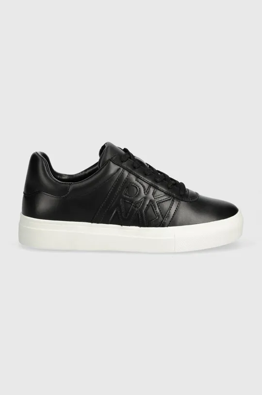 Δερμάτινα αθλητικά παπούτσια DKNY Jennifer μαύρο