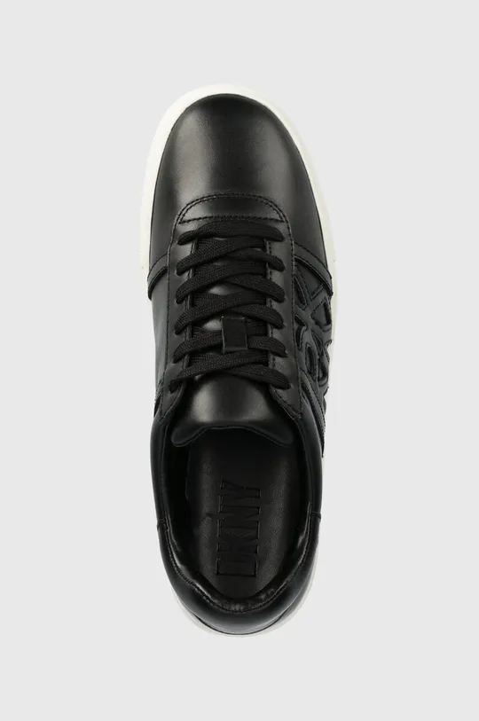 μαύρο Δερμάτινα αθλητικά παπούτσια DKNY Jennifer
