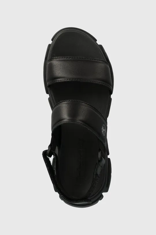 čierna Kožené sandále Timberland Adley Way Sandal