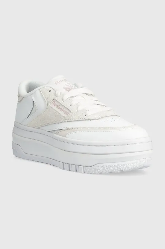 Usnjene superge Reebok Classic CLUB C bela