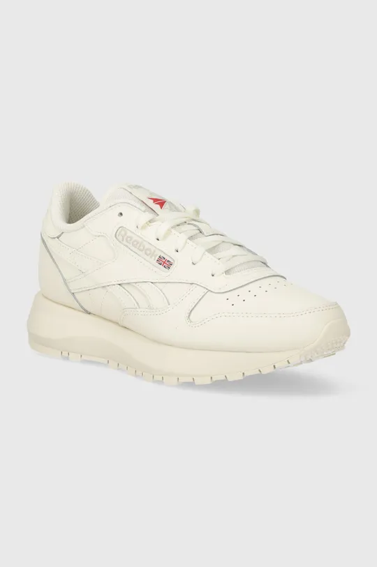 beige Reebok Classic sneakers in pelle CLASSIC LEATHER Donna