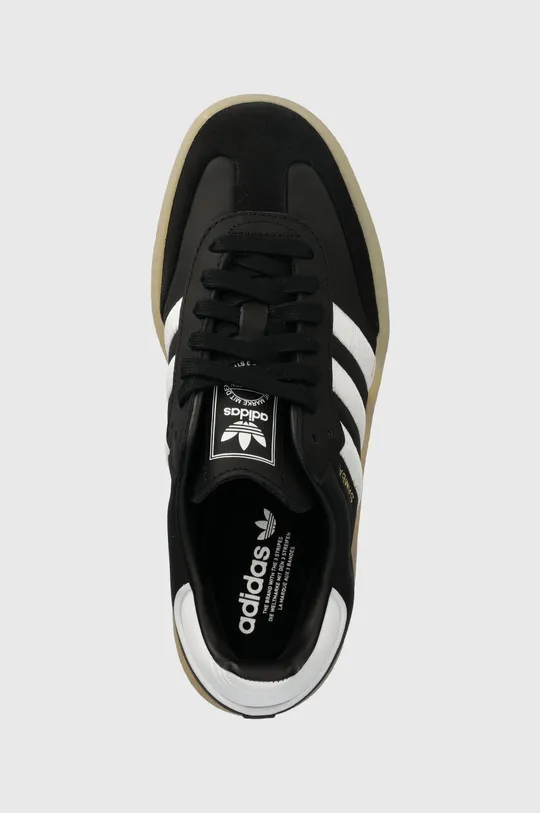 μαύρο Δερμάτινα αθλητικά παπούτσια adidas Originals Sambae