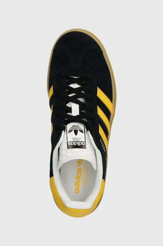μαύρο Σουέτ αθλητικά παπούτσια adidas Originals Gazelle Bold W