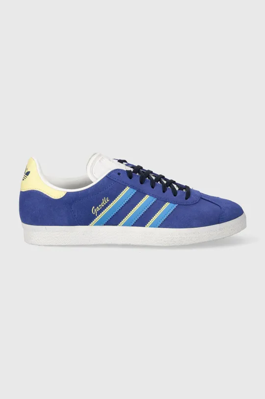 Замшеві кросівки adidas Originals Gazelle W блакитний