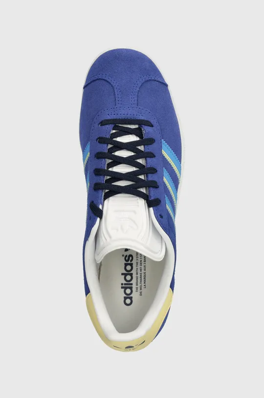 modrá Semišové sneakers boty adidas Originals Gazelle W