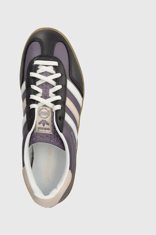 fialová Kožené sneakers boty adidas Originals Gazelle Indoor W