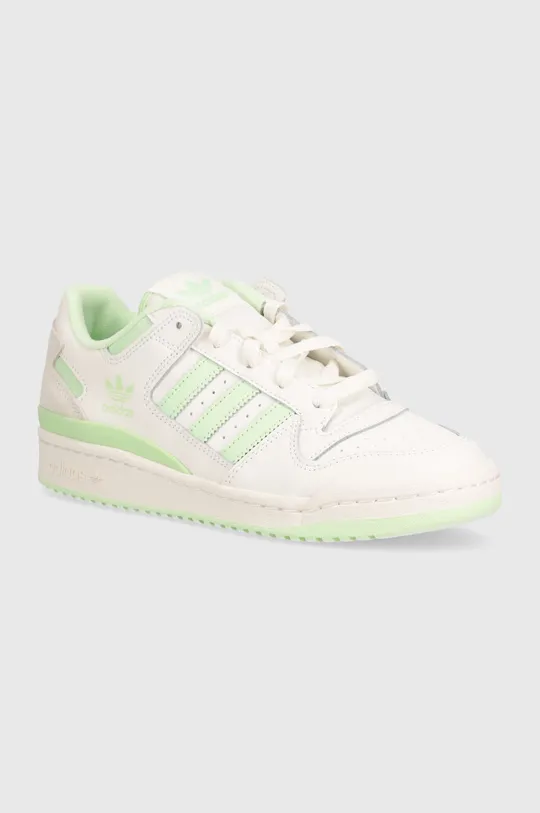 white adidas Originals leather sneakers Forum Low CL W Women’s