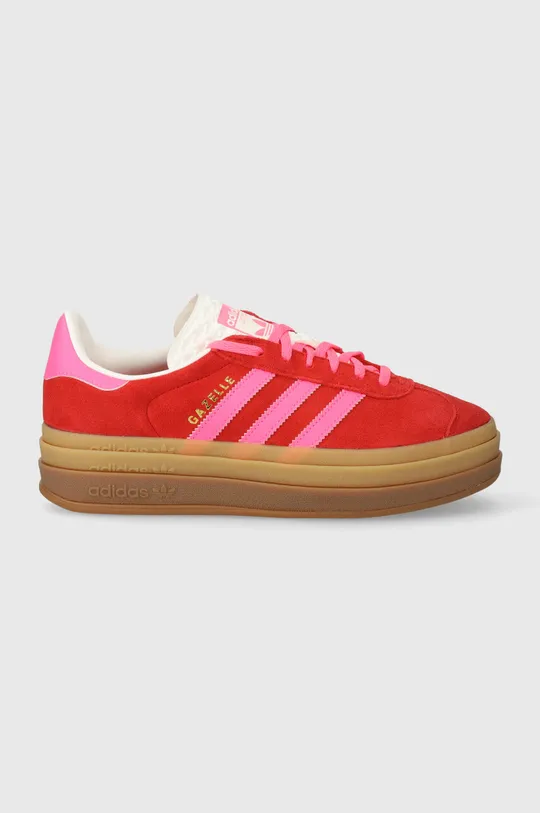 Σουέτ αθλητικά παπούτσια adidas Originals Gazelle Bold W κόκκινο