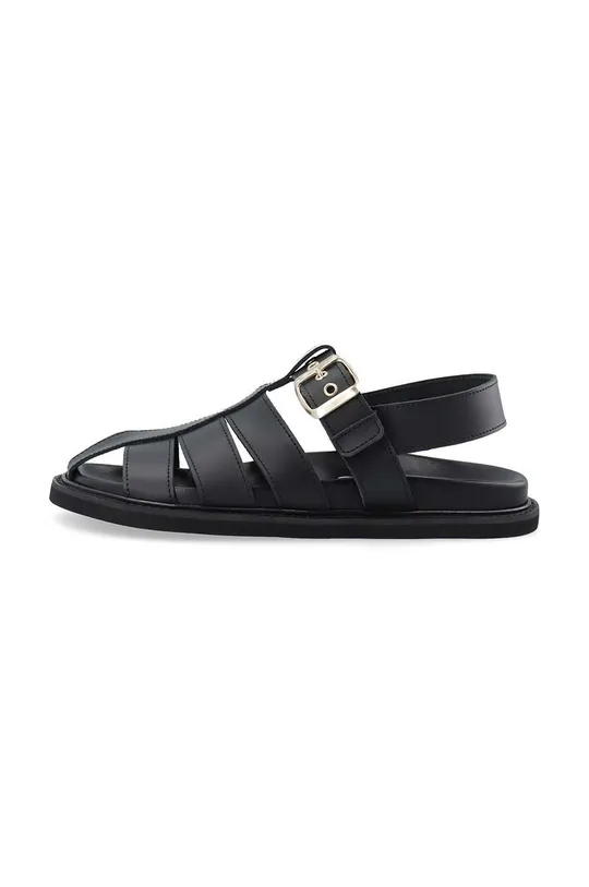 črna Usnjeni sandali Bianco BIASALLY Ženski