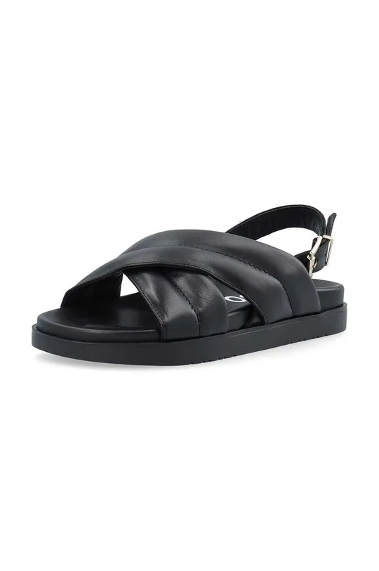 Usnjeni sandali Bianco BIASILJE črna