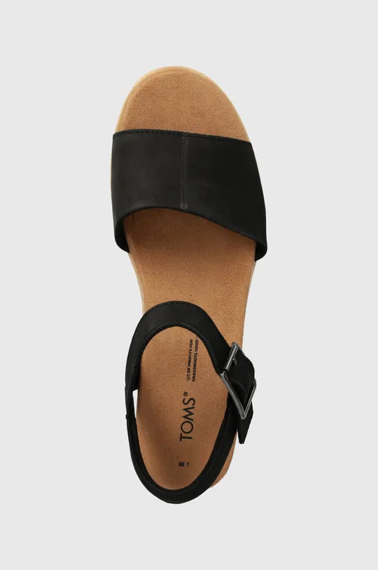 czarny Toms sandały zamszowe Diana