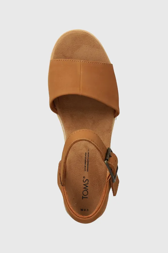 hnedá Nubukové sandále Toms Diana