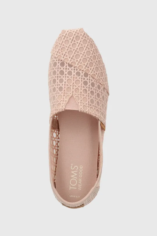 ροζ Πάνινα παπούτσια Toms Alpargata