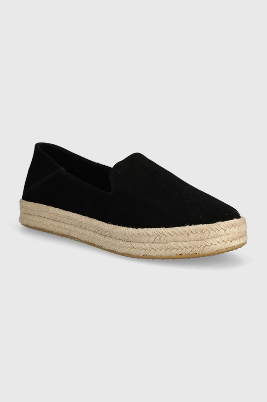 čierna Espadrilky Toms Carolina Dámsky