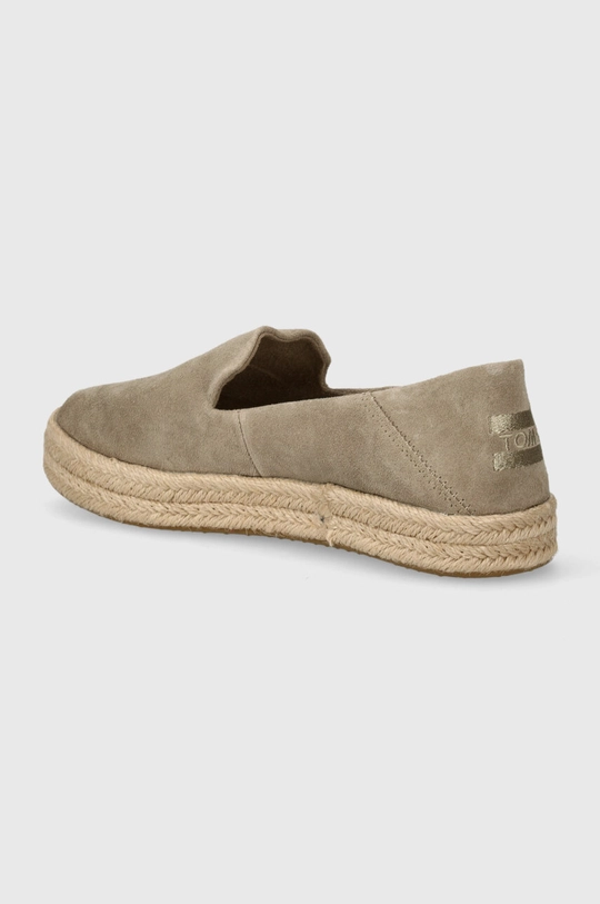 Espadrile Toms Carolina Zunanjost: Semiš usnje Notranjost: Tekstilni material Podplat: Sintetični material