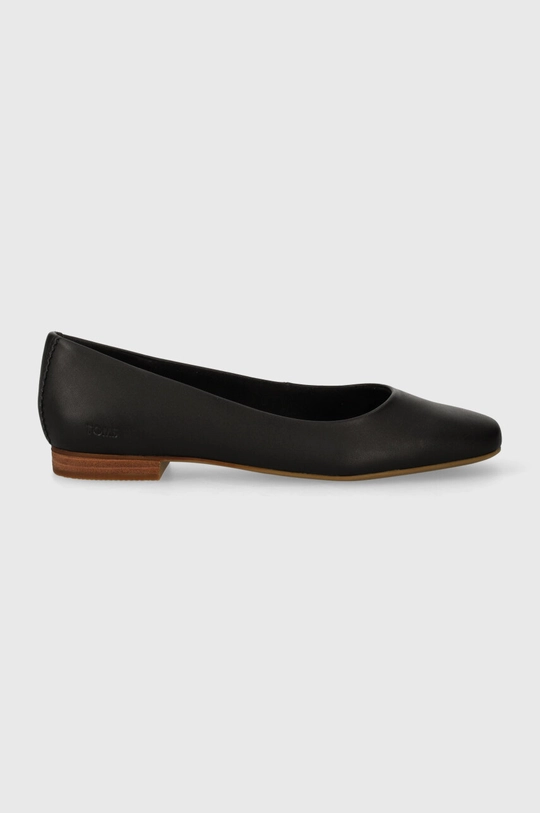 Toms balerrine in pelle Briella nero